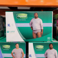 Thumbnail for Image of Depend Underwear For Men, X-Large, 80-pack