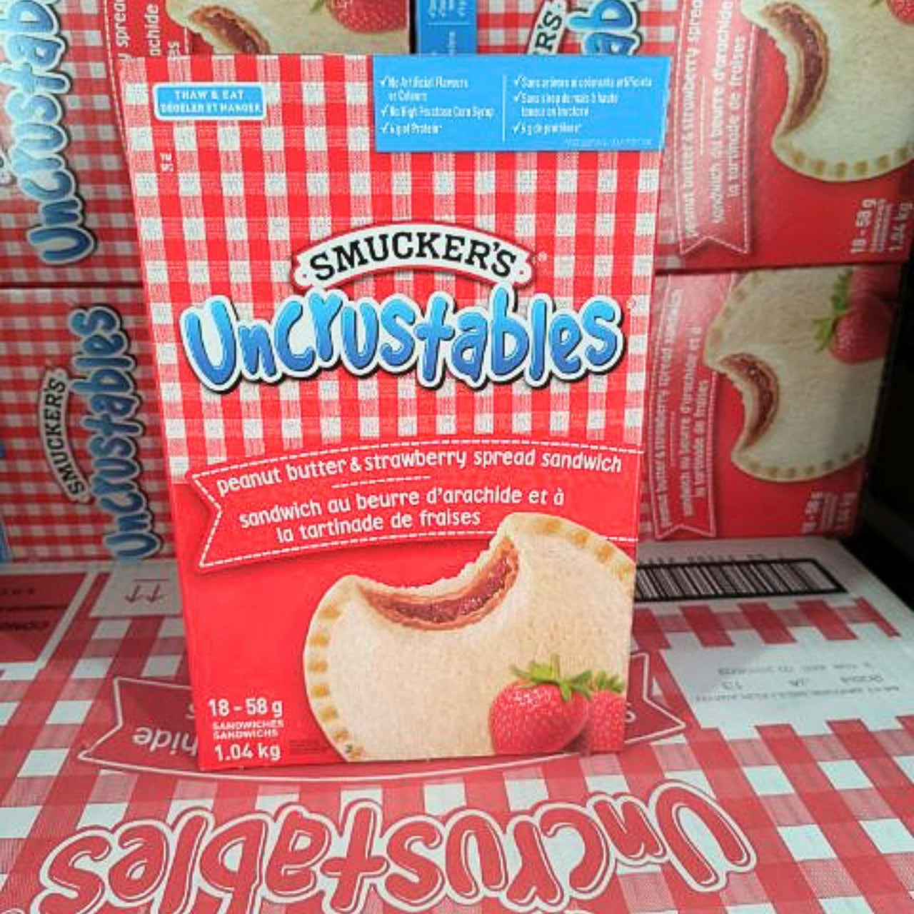 Image of Smucker's Uncrustables 18-Pack (ship at your own risk) - 1 x 1.044 Kilos