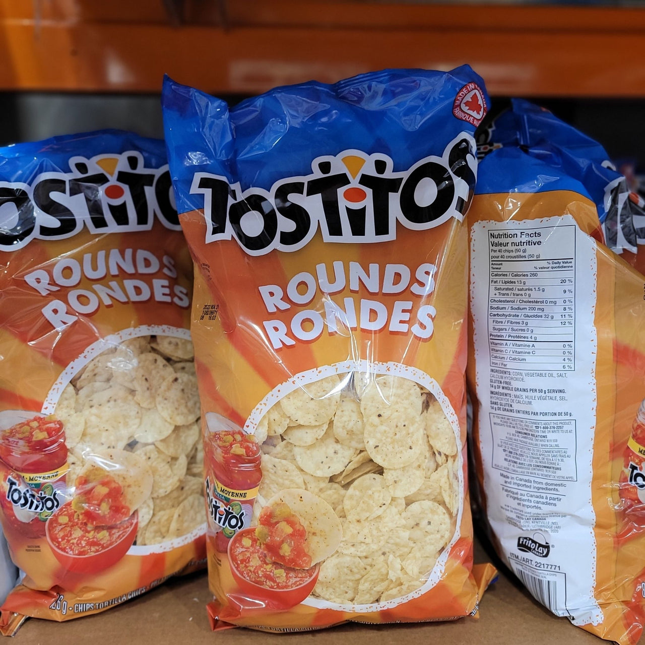 Image of Frito Lay Tostitos Rounds - 1 x 826 Grams