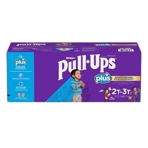 Image of Huggies Pull-Ups Plus Training Pants, 2T to 3T Boy, 128-Pack