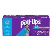 Thumbnail for Image of Huggies Pull-Ups Plus Training Pants, 2T to 3T Boy, 128-pack