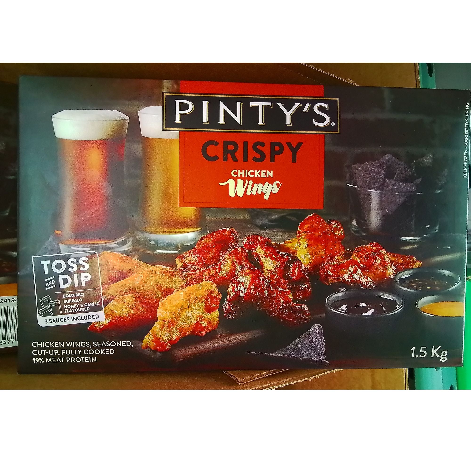 Pinty's Crispy Chicken Wings 1 x 1.5 Kilos Shipped to Nunavut The