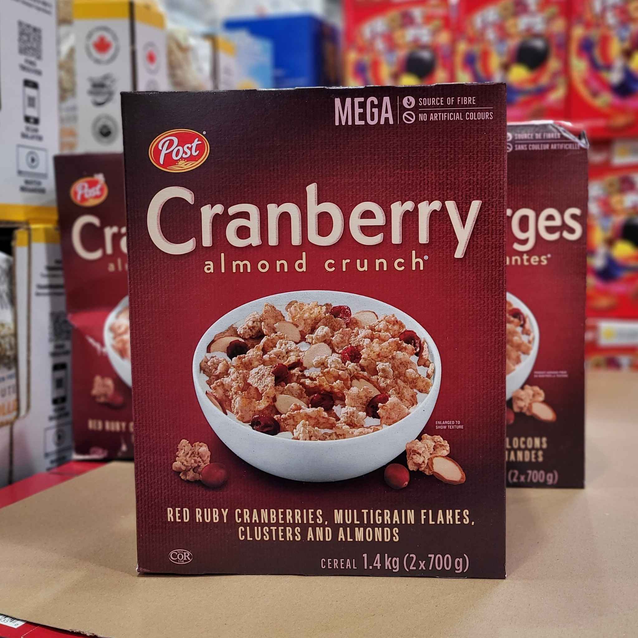 Post Cranberry Almond Crunch Cereal 1 x 1.4 Kilos Shipped to Nunavut