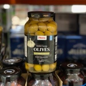Image of Pilaros Olives With Garlic - 1 x 1.605 Kilos