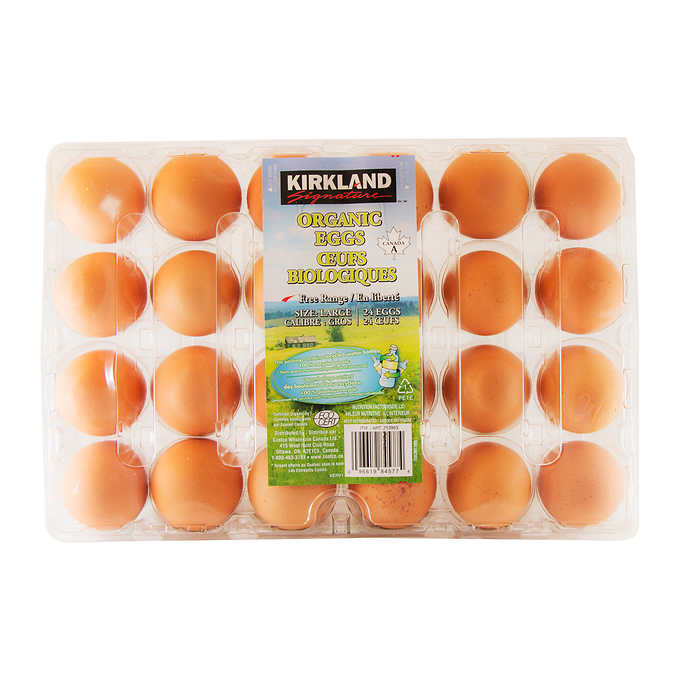 Kirkland Organic Large Eggs 24-Pack - 1 X 1.509 Kilos Shipped To ...