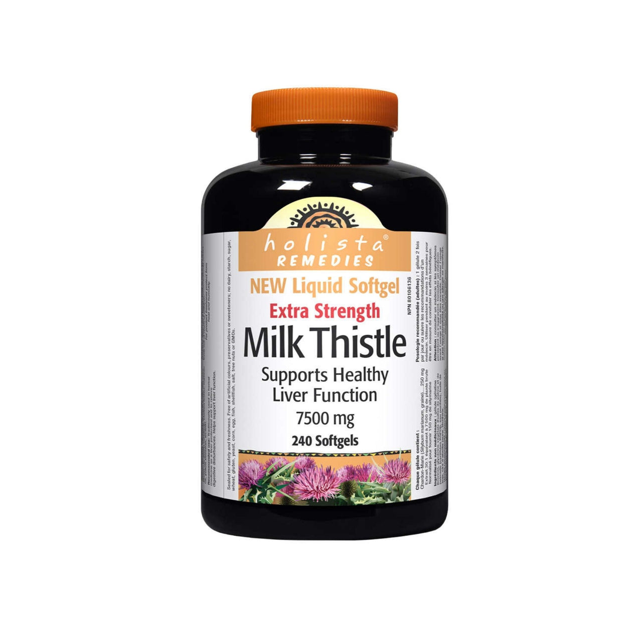 Image of Holista Extra Strength Milk Thistle 250mg Softgels 240-Pack - 1 x 450 Grams