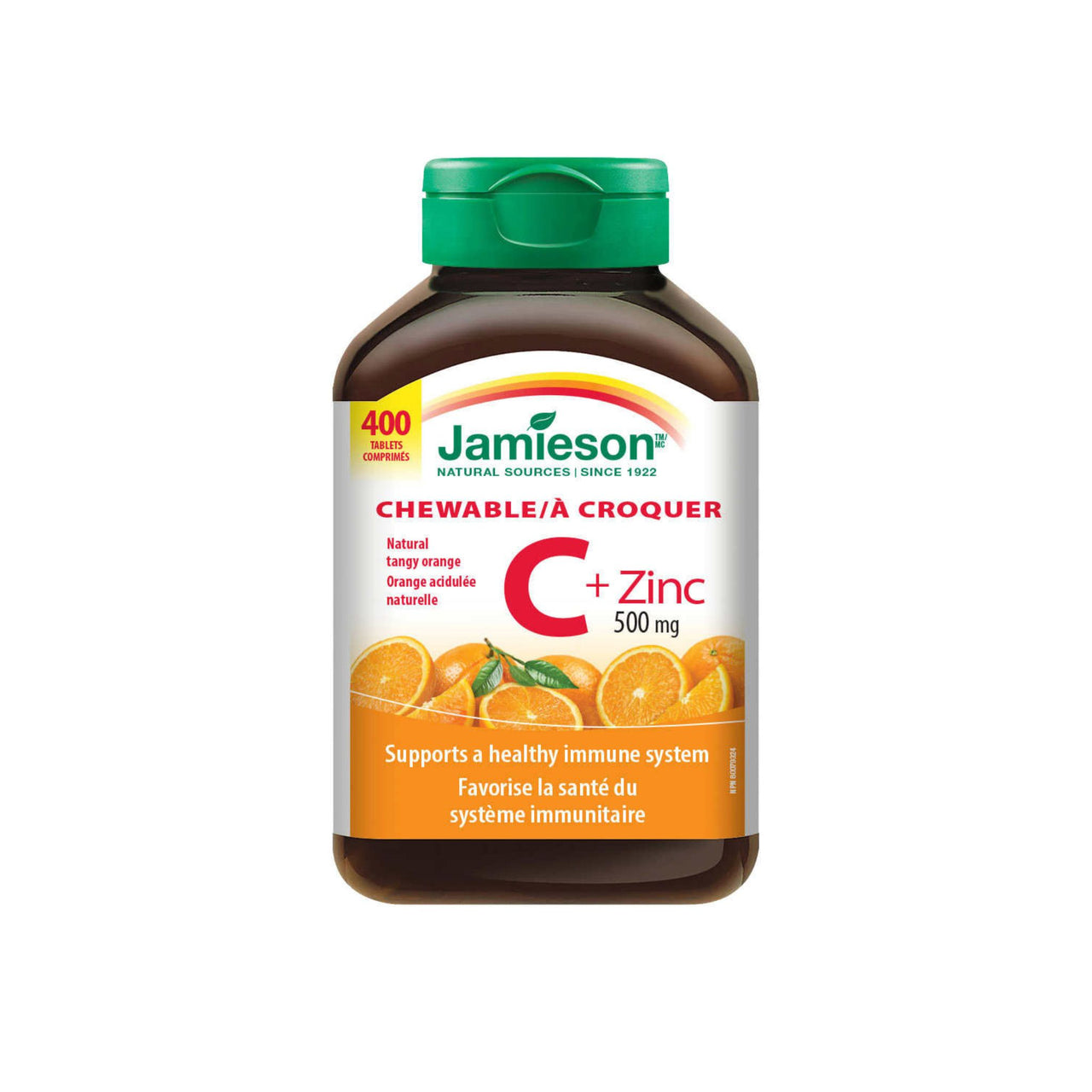 Image of Jamieson Chewable Vitamin C + Zinc, 500 mg, 400 Tablets