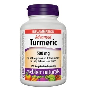 Image of Webber Naturals Advanced Turmeric 120ct - 1 x 180 Grams