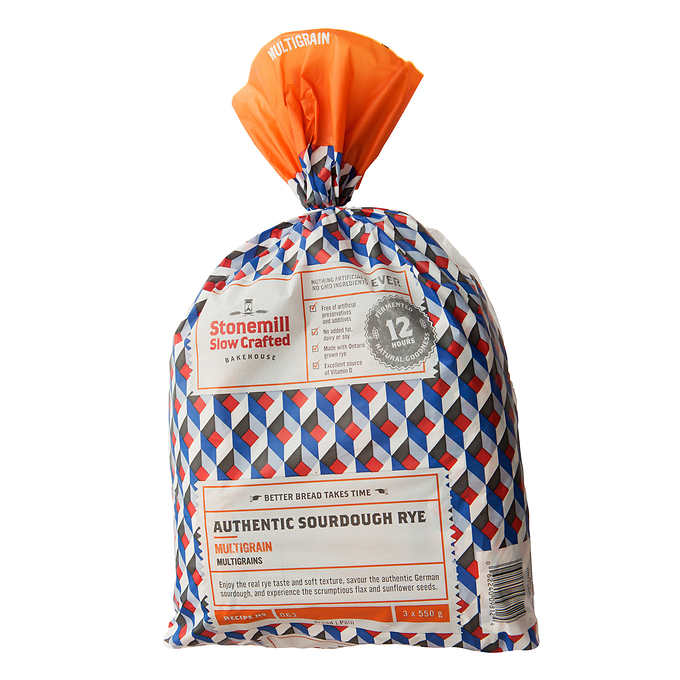 Image of Stonemill Sour Dough Rye Bread 3x550g