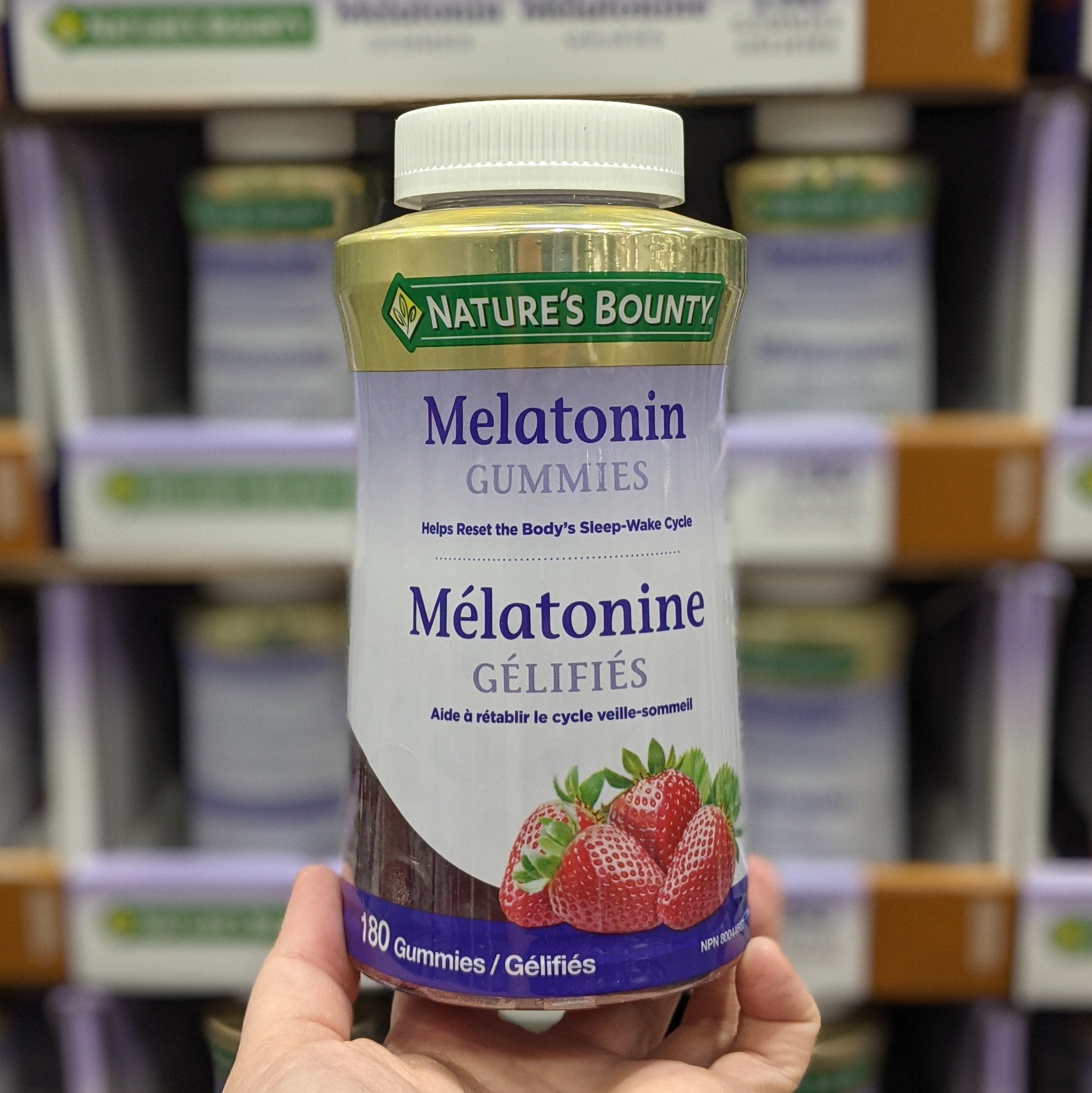 Nature's Bounty Melatonin Gummies 180Pack 1 x 220 Grams Shipped to
