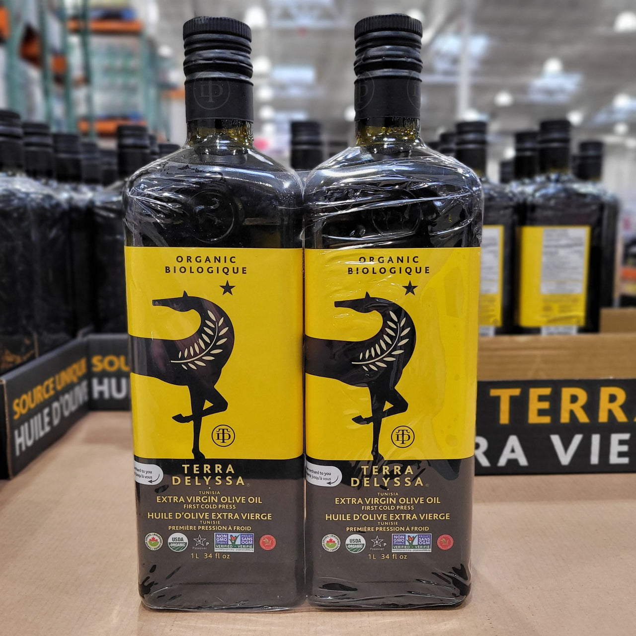 Image of Terra Delyssa Organic Extra Virgin Olive Oil 2-Pack