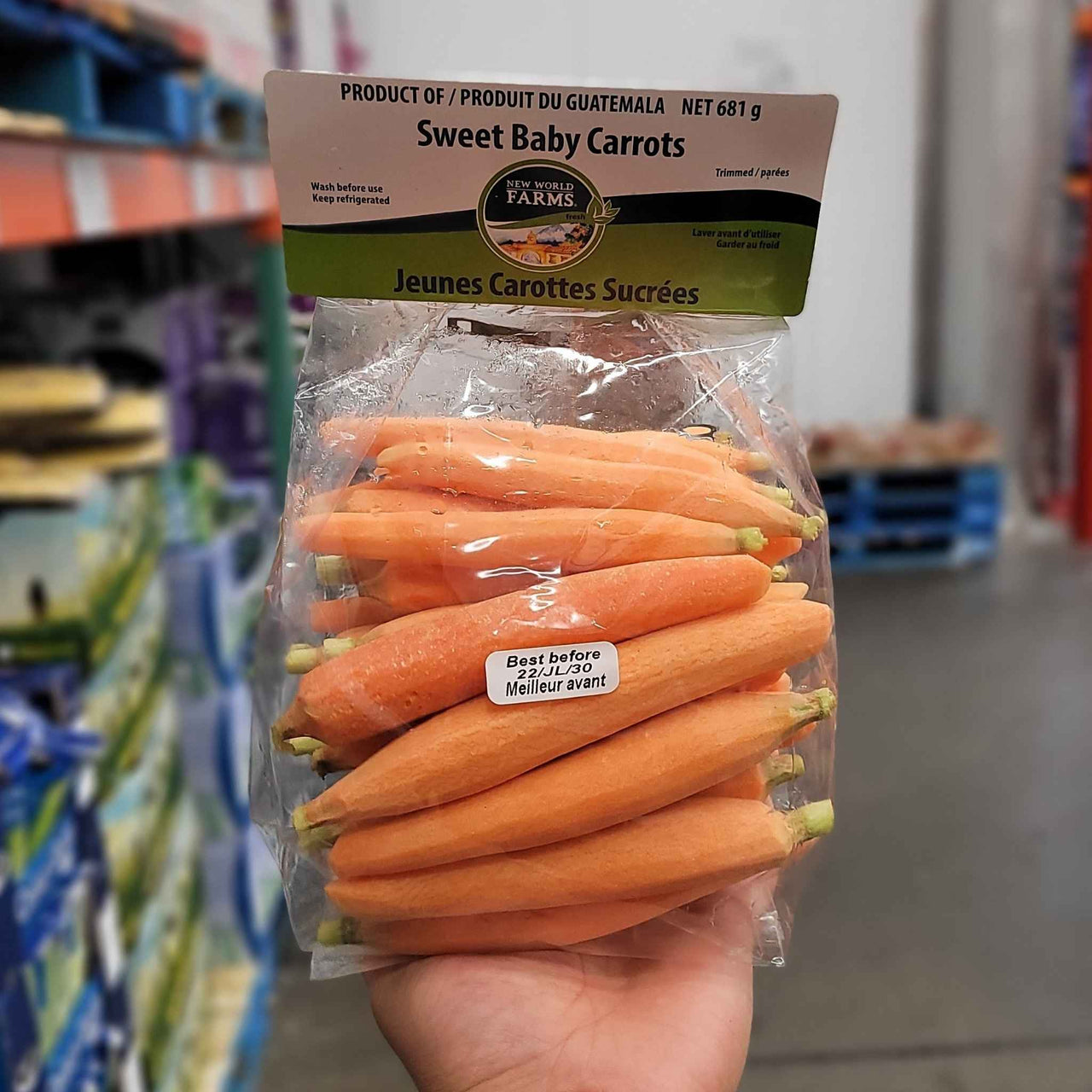 Image of Sweet Baby Carrots - 1 x 681 Grams