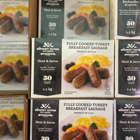 Thumbnail for Image of Smokey River Fully Cooked Turkey Breakfast Sausage - 1 x 1.2 Kilos