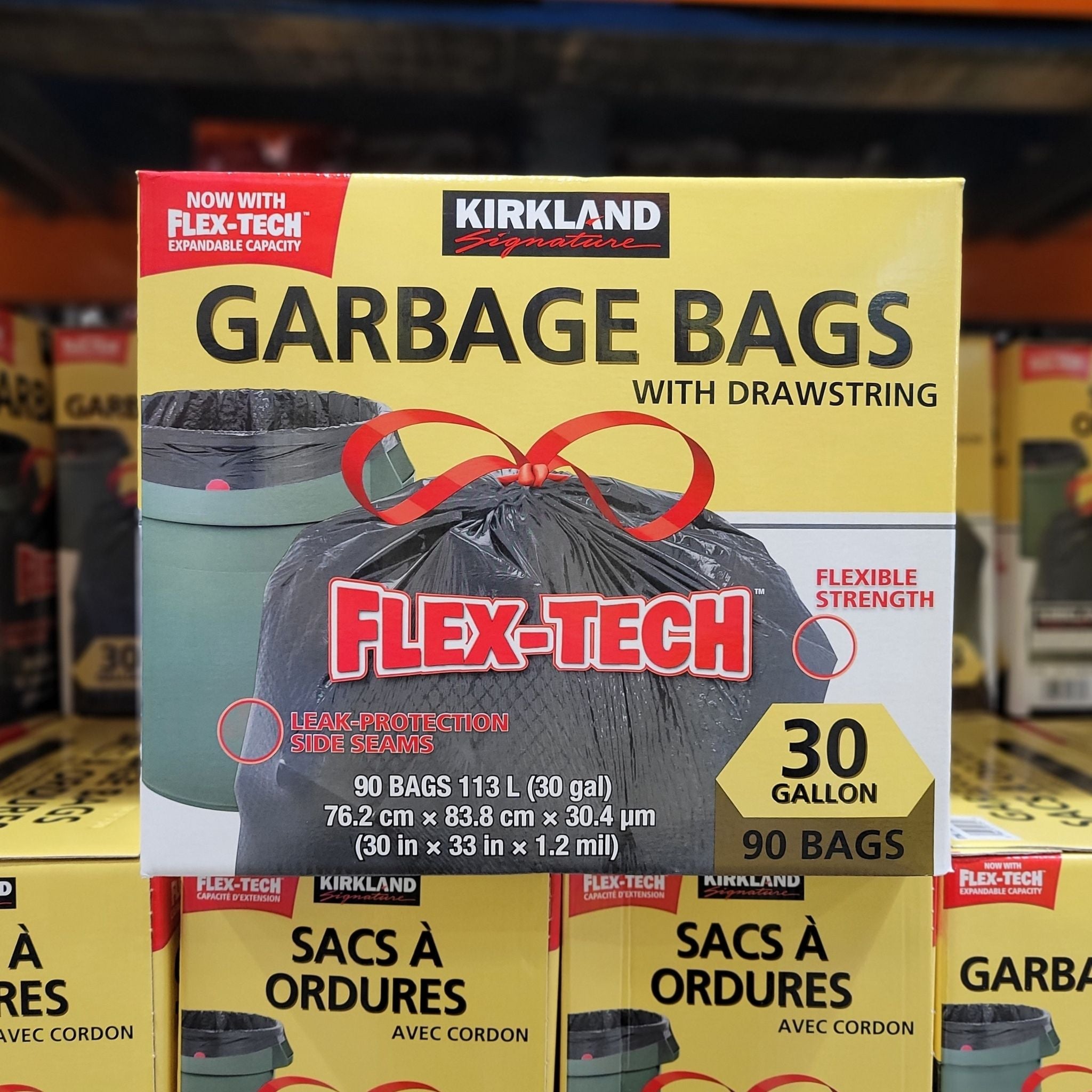 33 Gallon Sac A Ordure Kirkland Costco Kirkland Signature