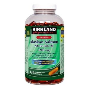 Image of Kirkland Signature 100% Pure Alaskan Salmon Oil 320ct
