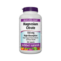 Thumbnail for Image of Webber Naturals Magnesium Citrate 300 capsules