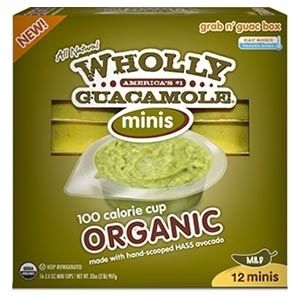 Image of Wholly Guacamole Organic Minis 12-Pack - 12 x 57 Grams