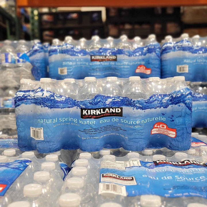 Kirkland Natural Spring Water 40-Pack 40 x 500 Grams Shipped to