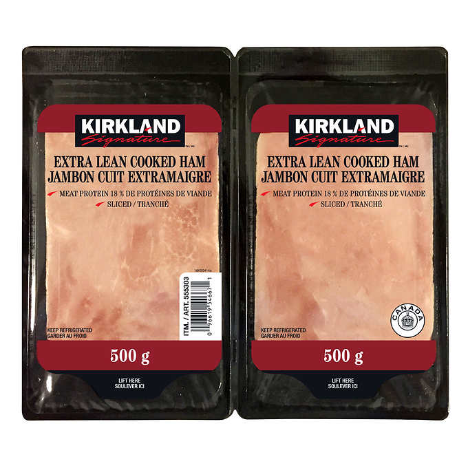 Image of Kirkland Extra Lean Cooked Ham - 2 x 500 Grams