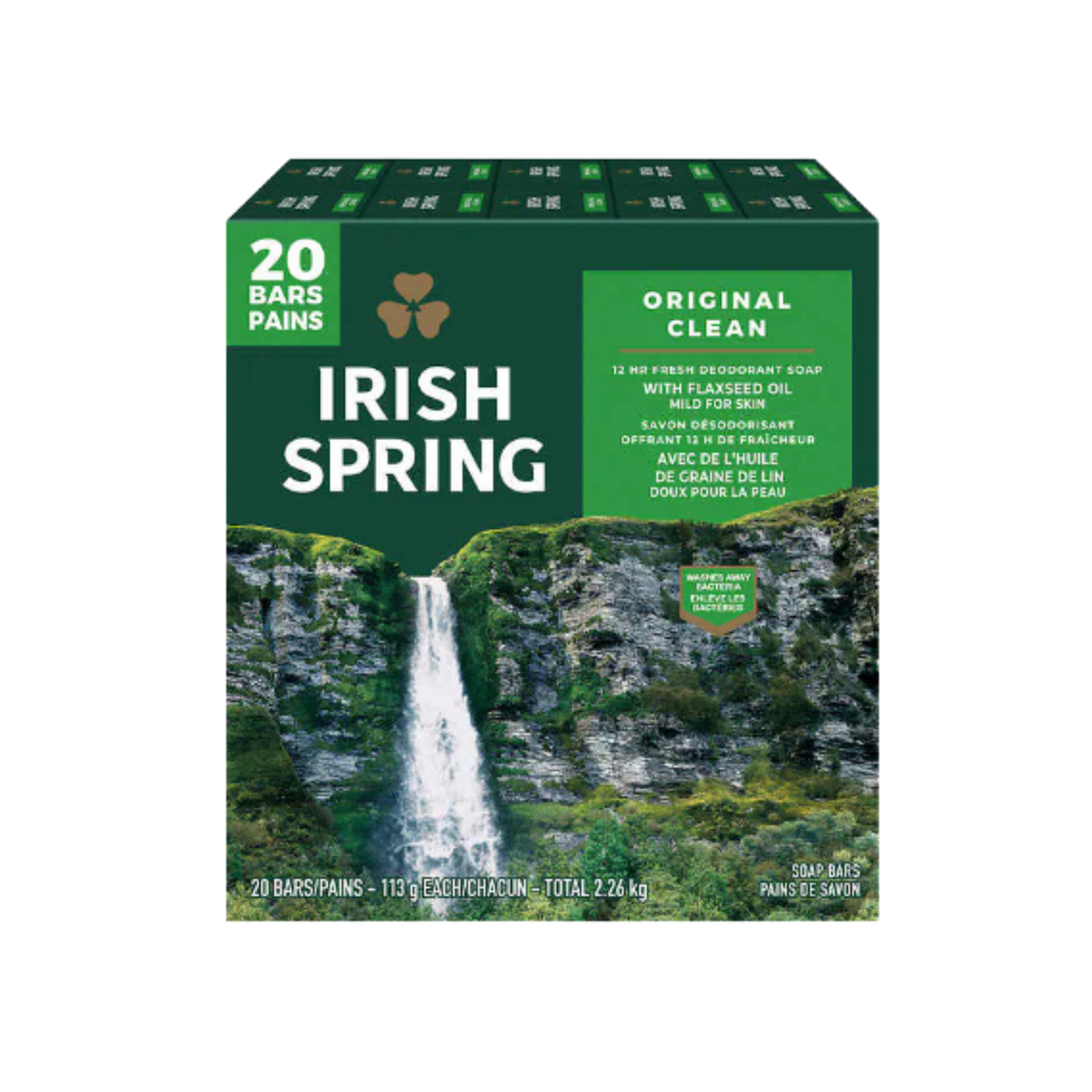 Irish Spring Deodorant Soap 20-Pack - 20 x 113 Grams Shipped to Nunavut ...