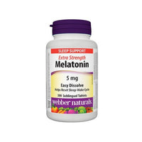 Thumbnail for Image of Webber Naturals Melatonin 5mg Extra Strength Easy Dissolve - 300ct Sublingual Tablets
