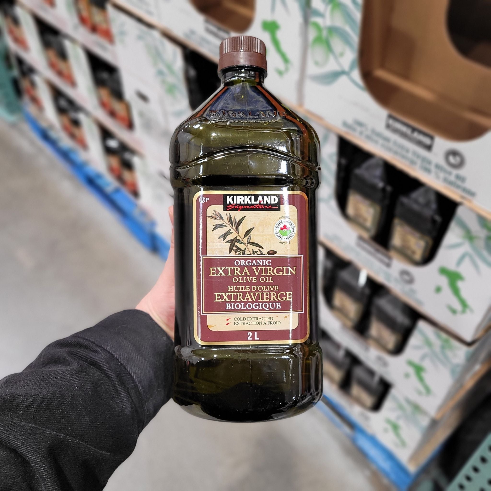 Kirkland organic extra virgin olive oil 1 x 2000 grams shipped to