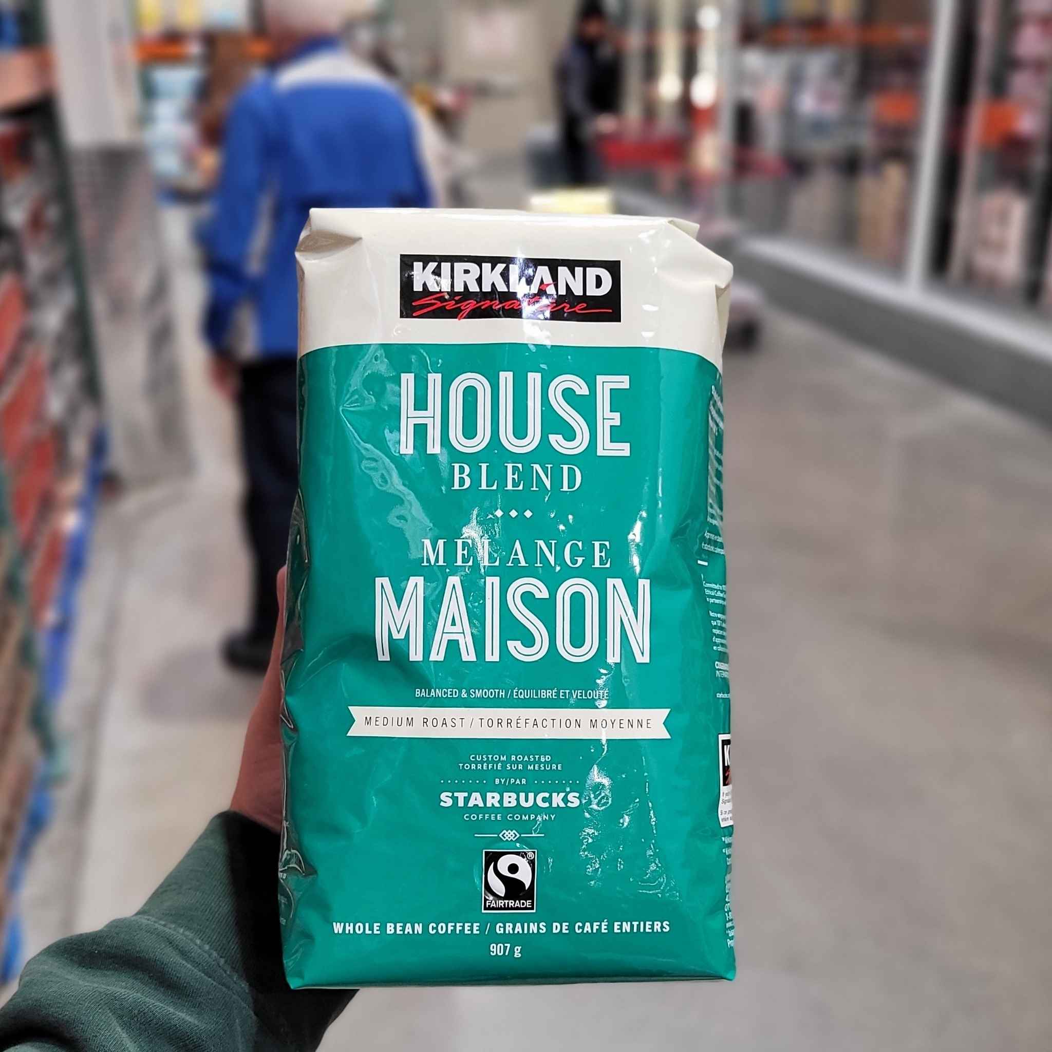 Kirkland House Blend Whole Bean Coffee 1 x 907 Grams Shipped to