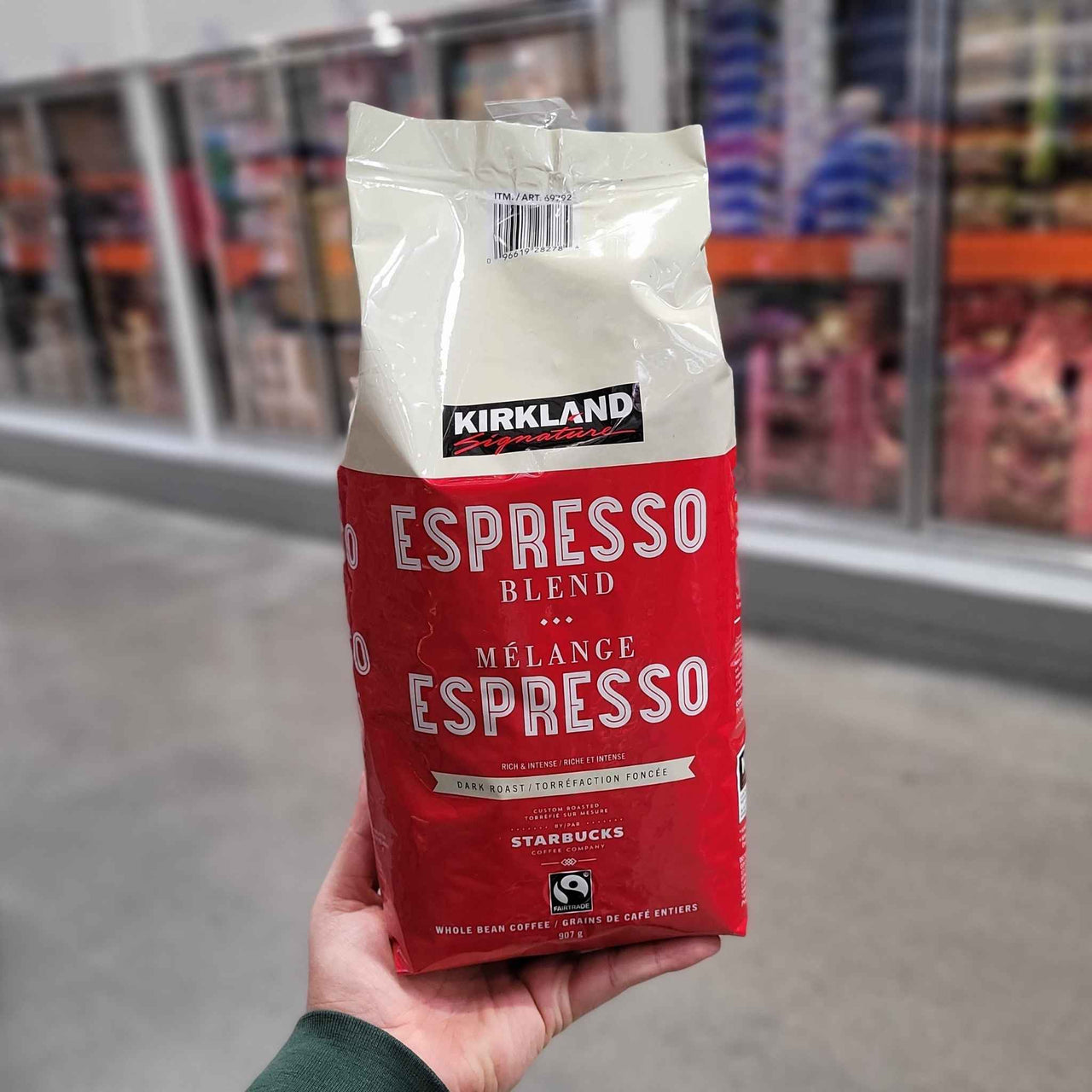 Image of Kirkland Espresso Whole Bean Coffee 907g