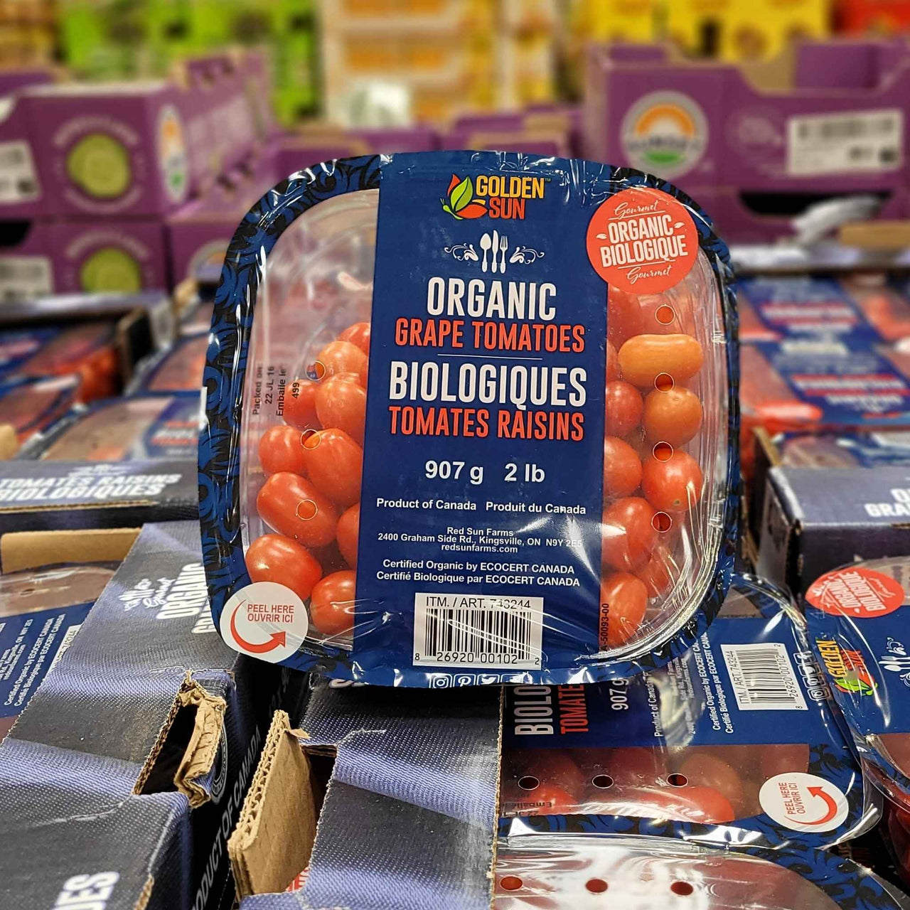 Image of Organic Grape Tomatoes - 1 x 907 Grams