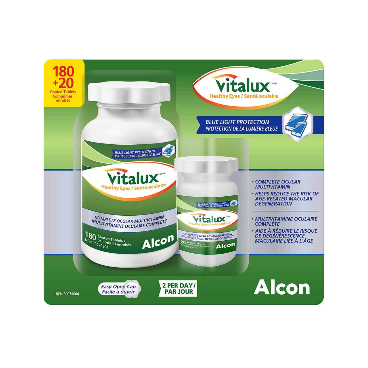 Image of Vitalux Healthy Eyes Ocular Multivitamin - 180 + 20 Coated Tablets