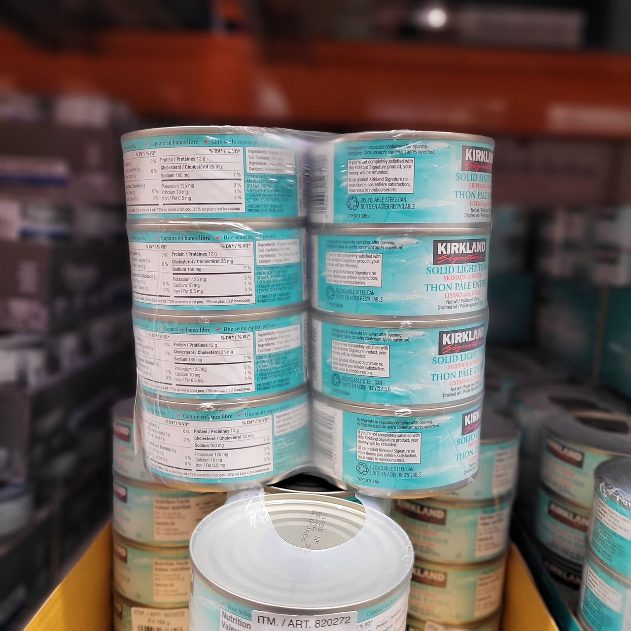 Image of Kirkland Canned Skipjack Tuna 8x184g - 8 x 184 Grams
