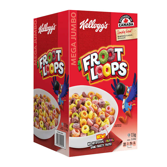 Image of Kellogg's Froot Loops Cereal 1.1kg