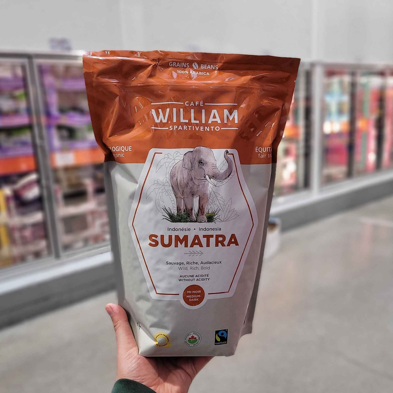 Image of William Spartivento Organic Sumatra Coffee 1kg - 1 x 1000 Grams
