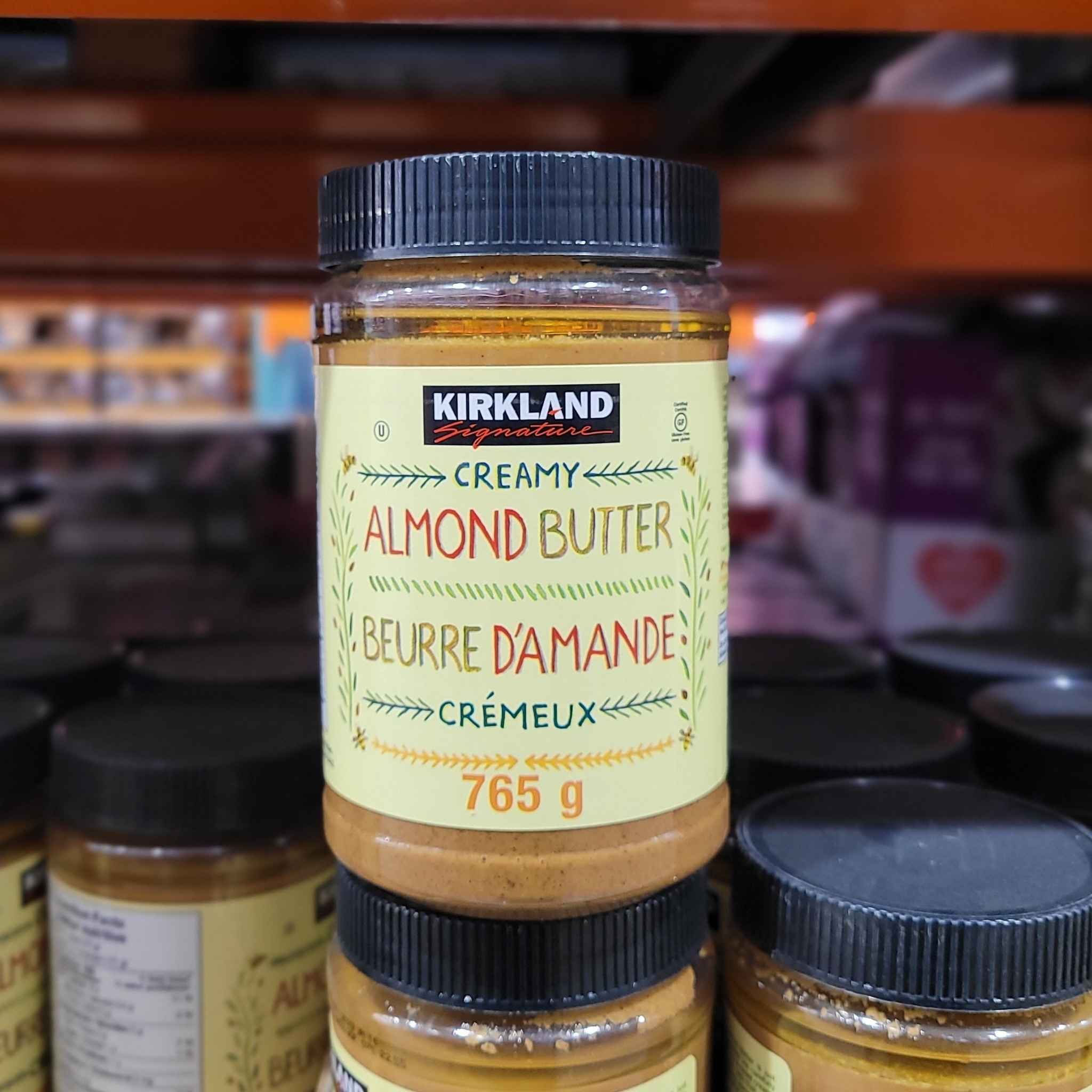 Kirkland Almond Butter 1 x 765 Grams Shipped to Nunavut The