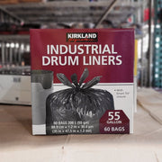 Image of Kirkland Signature Industrial Drum Liners, Pack of 60 - 1 x 4.9 Kilos