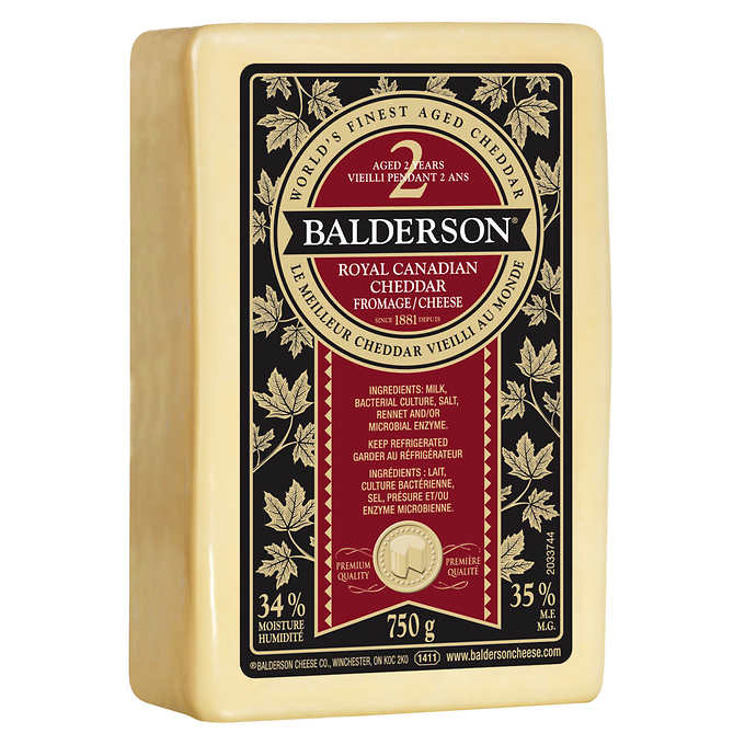 Balderson 2 Year Royal Canadian Cheddar - 1 x 750 Grams – The Northern ...