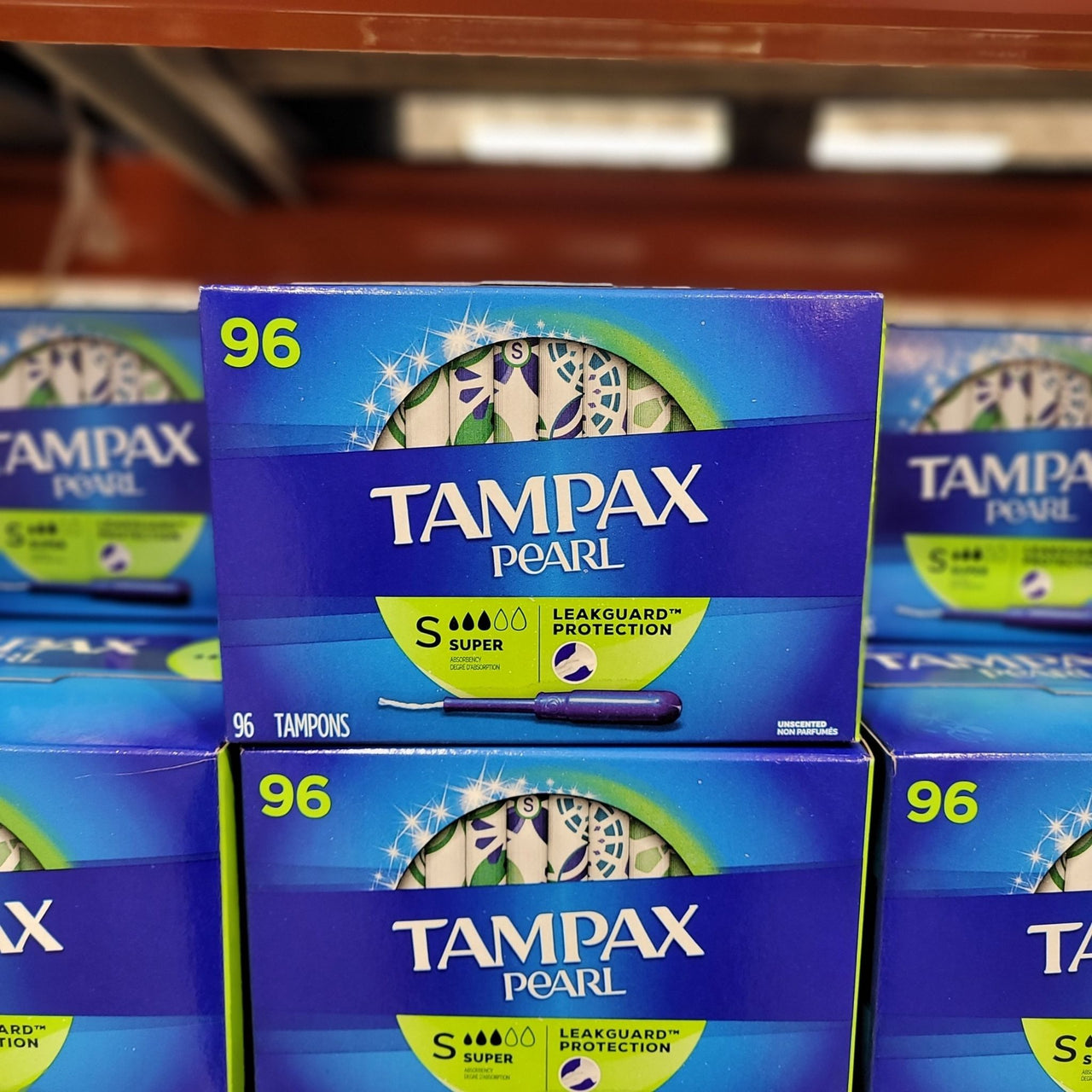 Image of Tampax Pearl, Super Absorbency 96ct - 1 x 954 Grams