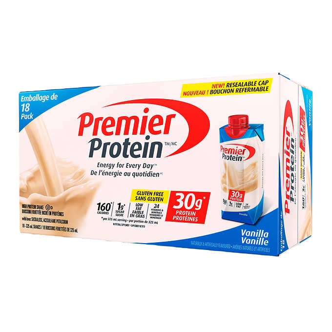 Image of Premier Nutrition Vanilla Protein Shake 18x325ml - 18 x 325 Grams